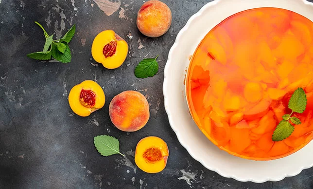 Te paso mi receta de cheesecake frío con durazno