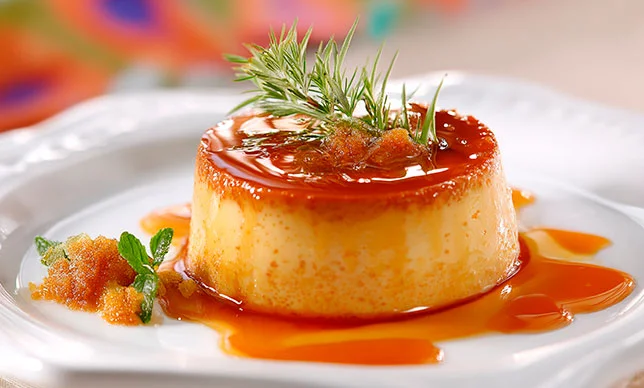 Receta fácil de flan de manzana y canela