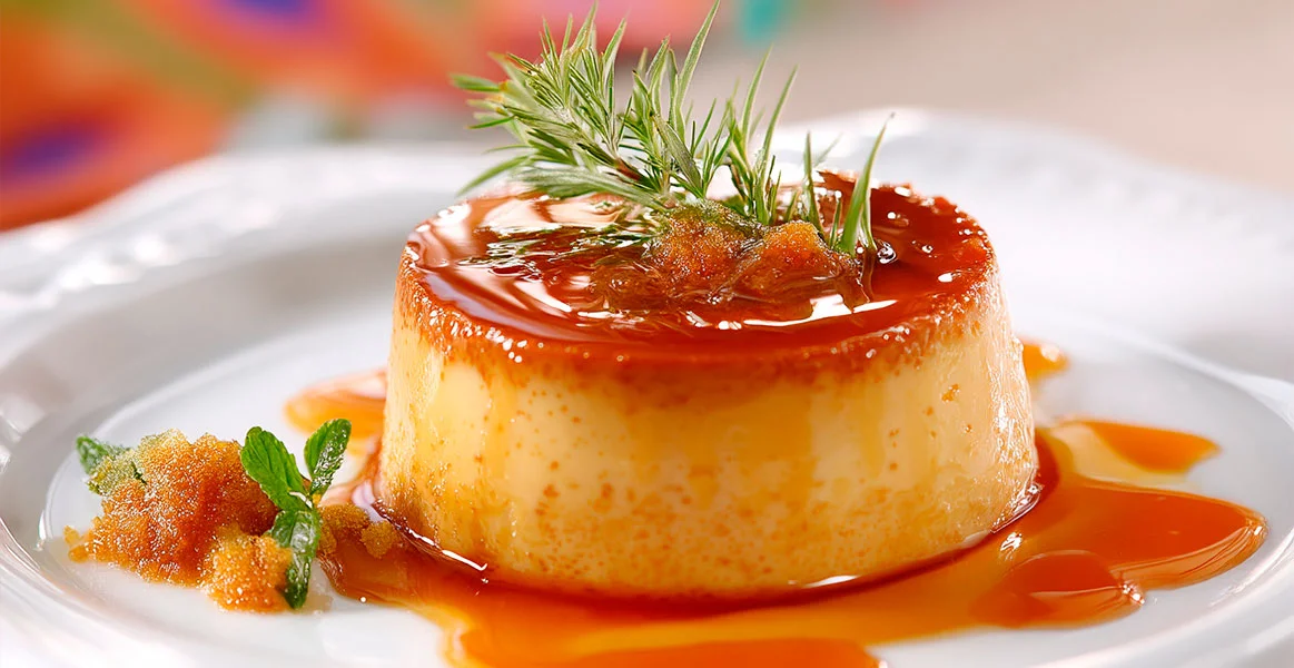 Receta fácil de flan de manzana y canela
