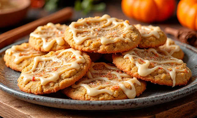 El sabor del otoño en una galleta de pumpkin spice con avena y maple