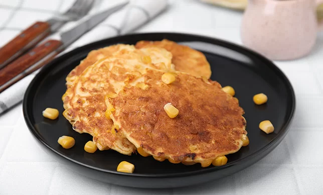 Desayuna rico con unos hot cakes de elote