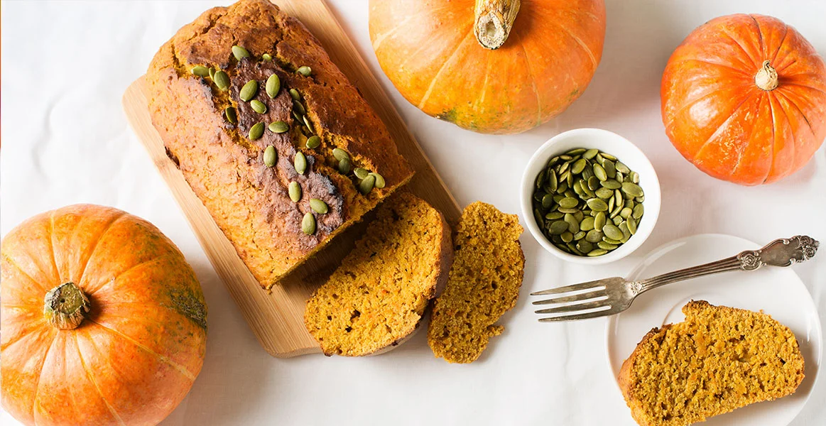 Pan esponjoso de calabaza con vainilla