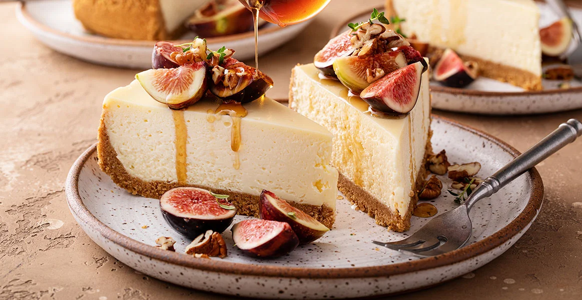 La receta de cheesecake de higos con jarabe de maple que debes de tener