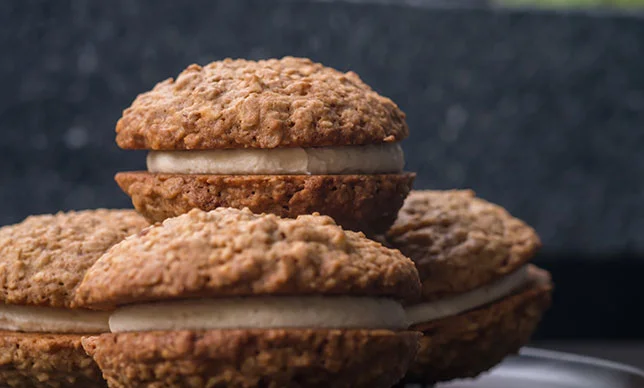 Mi receta casera de sándwiches de galleta de almendras