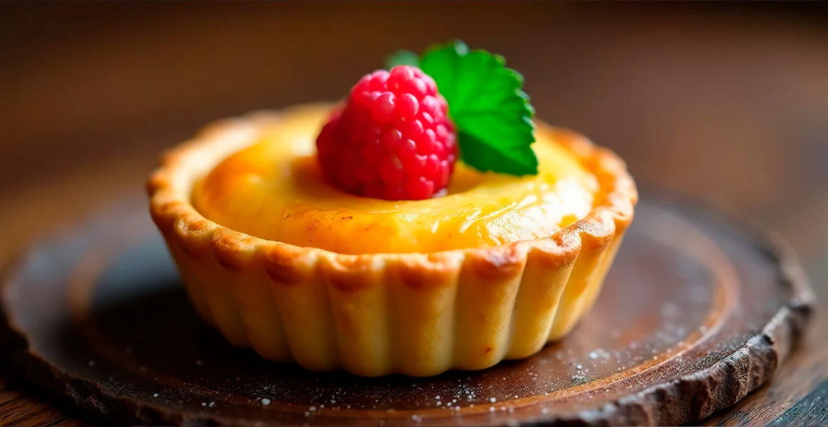 Tartaletas de mango con galleta sin horno