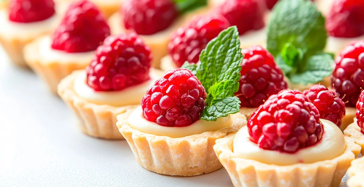 Deliciosas tartaletas con crema de vainilla