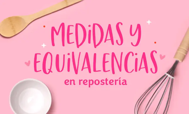 Toma nota de las medidas correctas en repostería