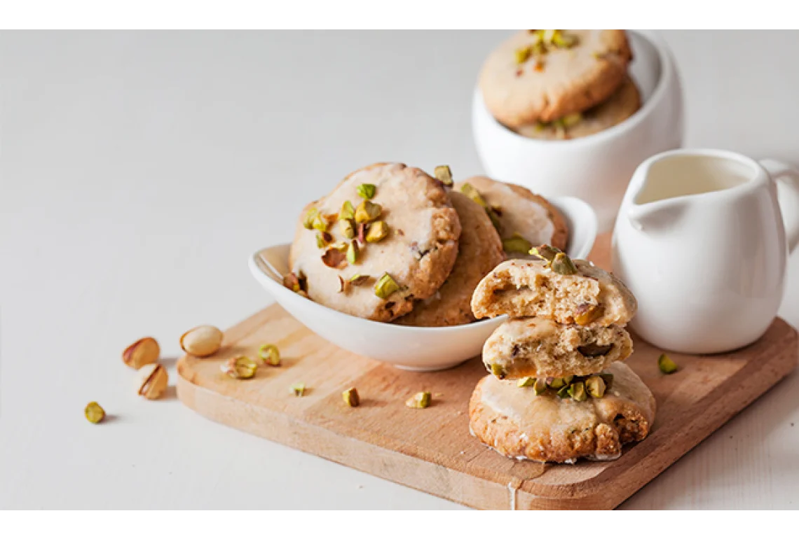 Tu nuevo postre fav: Galletas de limón y glaseado de pistaches