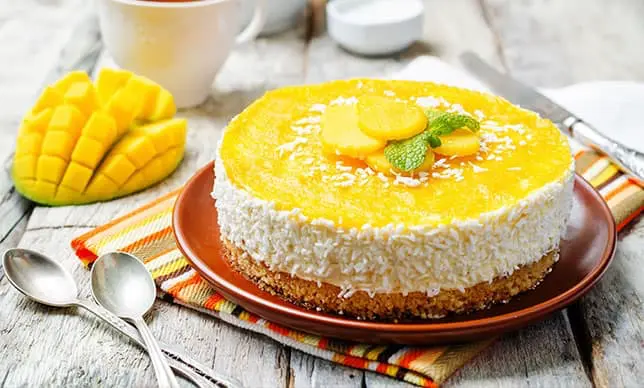 Preparemos un pay de mango y coco ¡facilísimo!