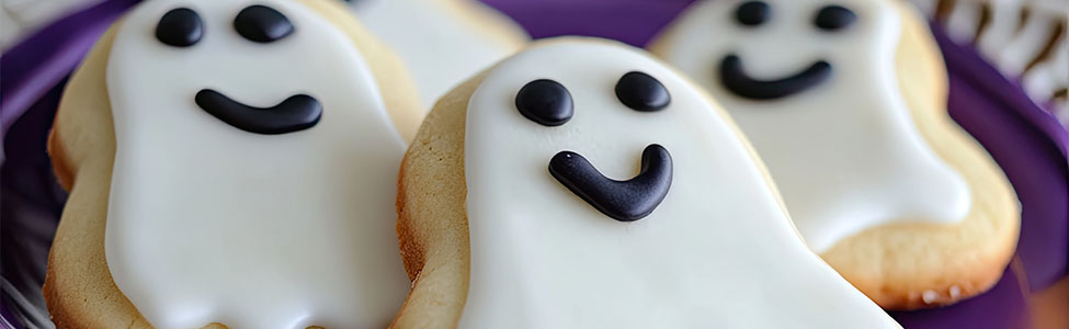 Galletas fantasma con glaseado: ¡El postre más espeluznante para Halloween!