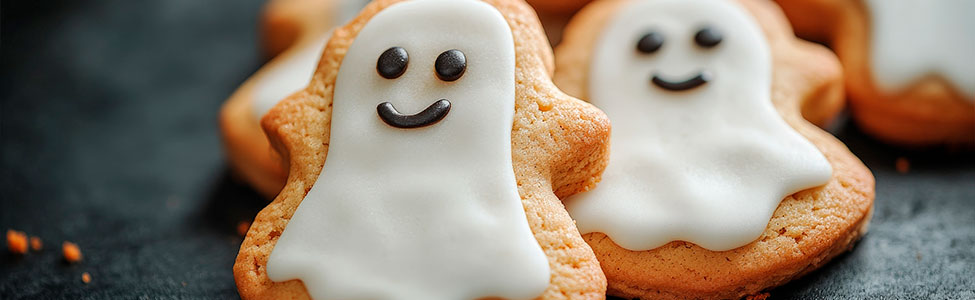 Galletas fantasma con glaseado: ¡El postre más espeluznante para Halloween!
