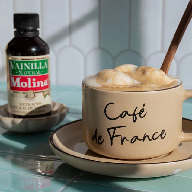 Affogato con helado de vainilla casero