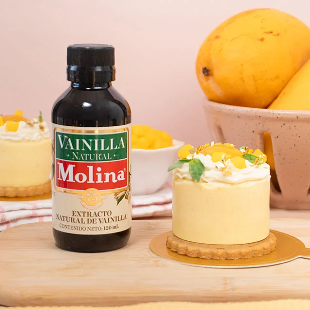 Entremet de mango, coco y maracuyá