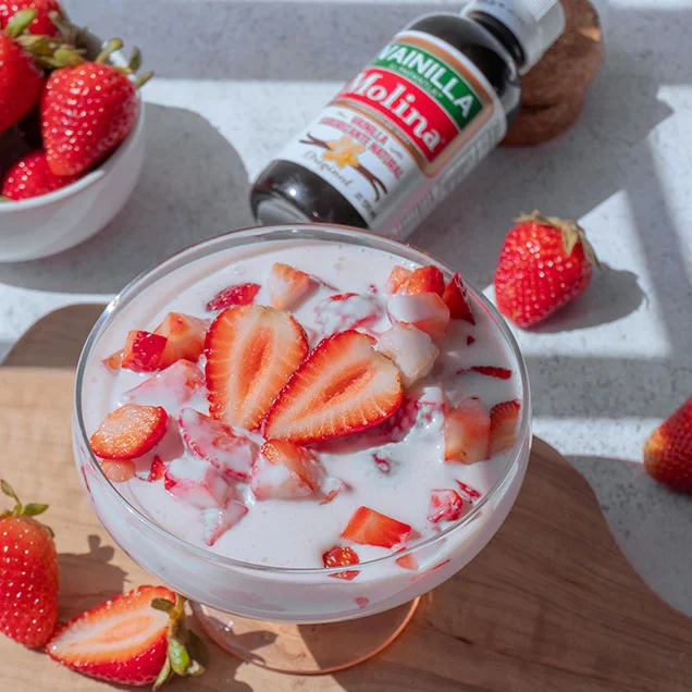 Fresas con crema