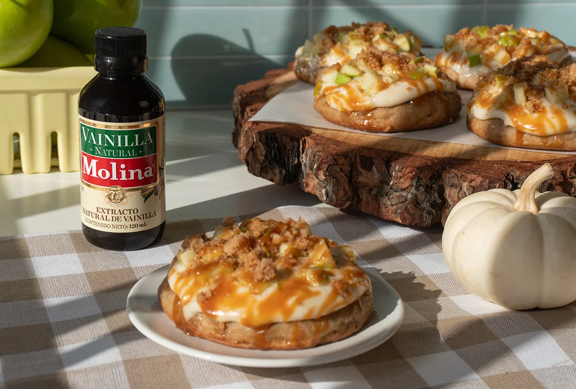 Galletas de manzana con caramelo