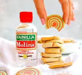 Galletas navideñas en espiral