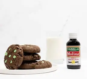 Galletas con chispas de menta y doble chocolate