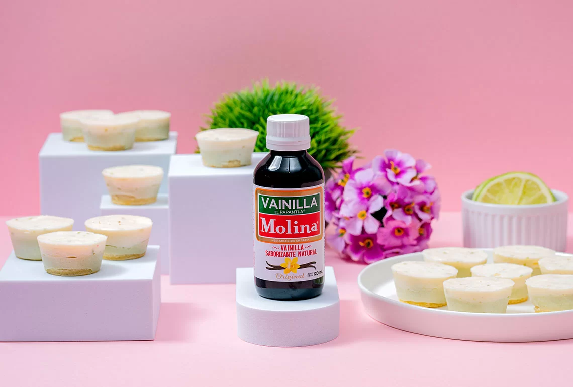 Cheesecake bites de matcha y limón