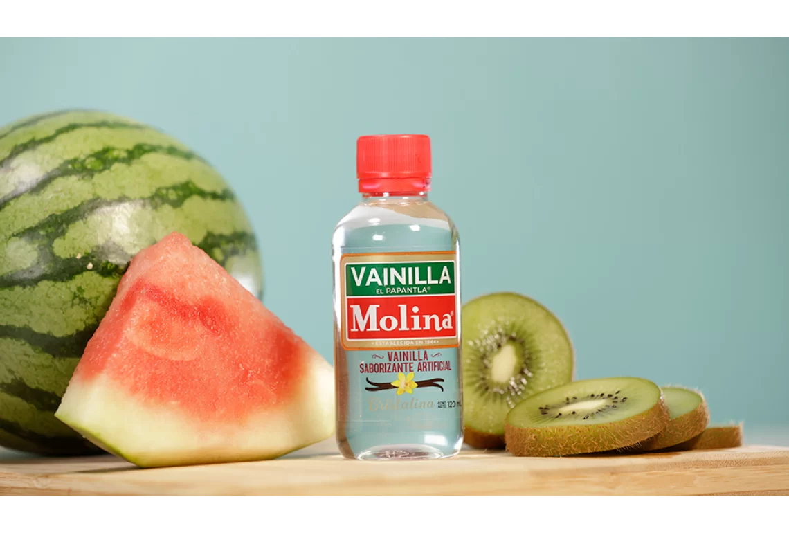 Paletas de sandía con kiwi y yogurt