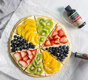 Pizza de frutas