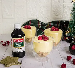 Cheesecake de rompope sin hornear