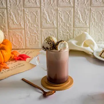 Chocolate caliente dalgona