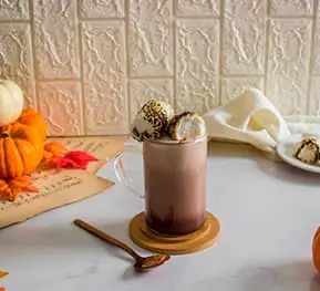 Chocolate caliente dalgona