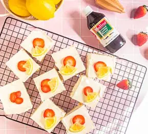 Barras cremosas de limón