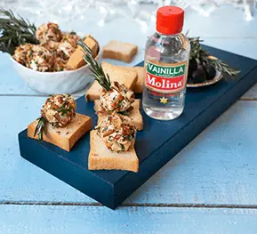 Bolitas de queso y nueces