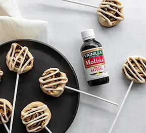 Cake pops de rol de canela