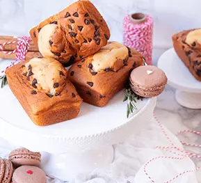 Panqué de chocolate y plátano