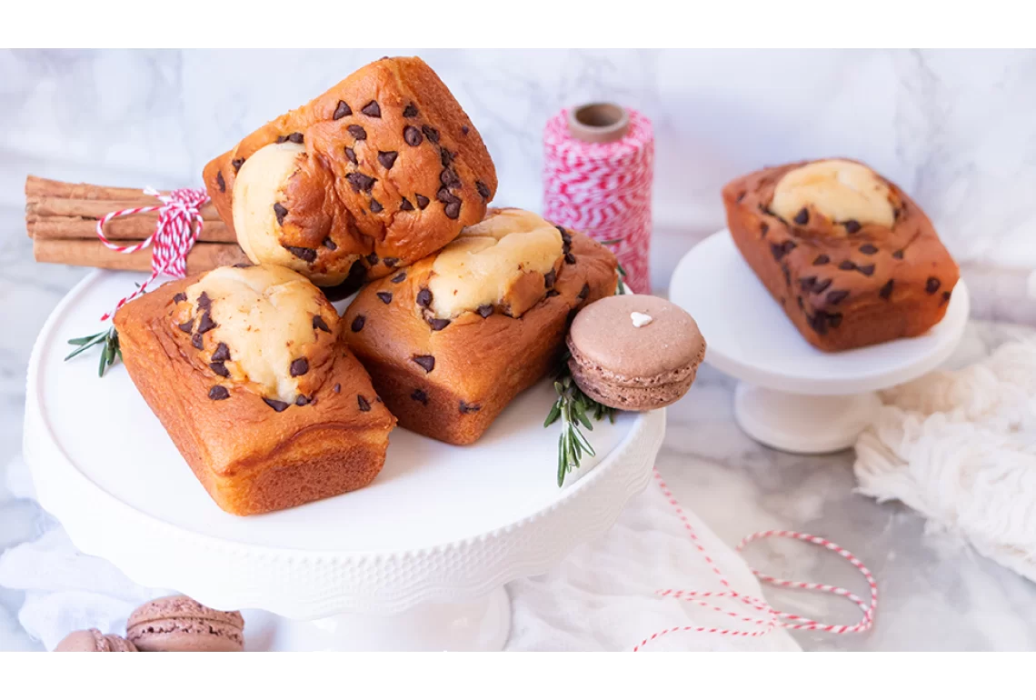 Panqué de chocolate y plátano
