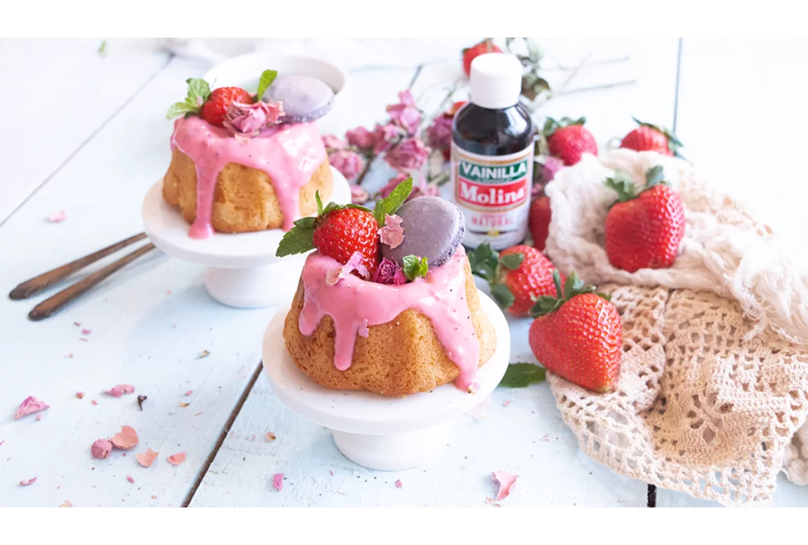 Pastel de vainilla y yogurt