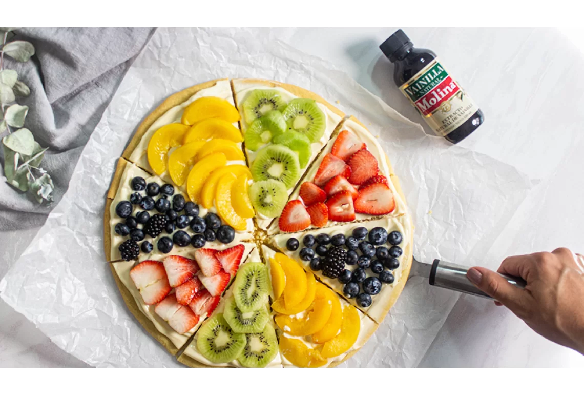 Pizza de frutas